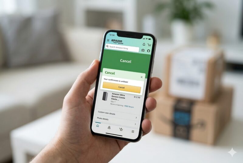 Amazonで注文キャンセルを取り消し